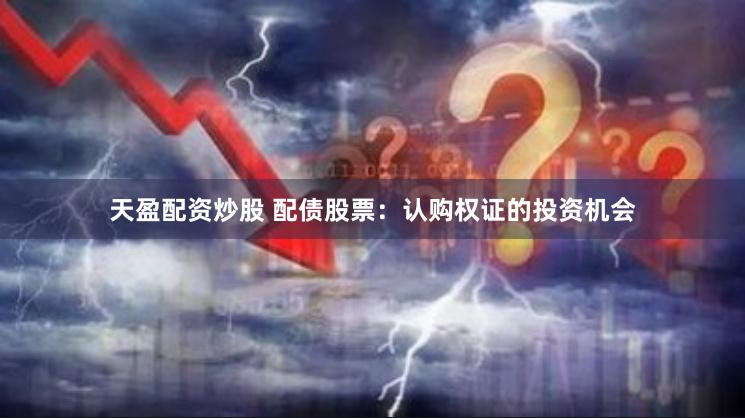 天盈配资炒股 配债股票：认购权证的投资机会
